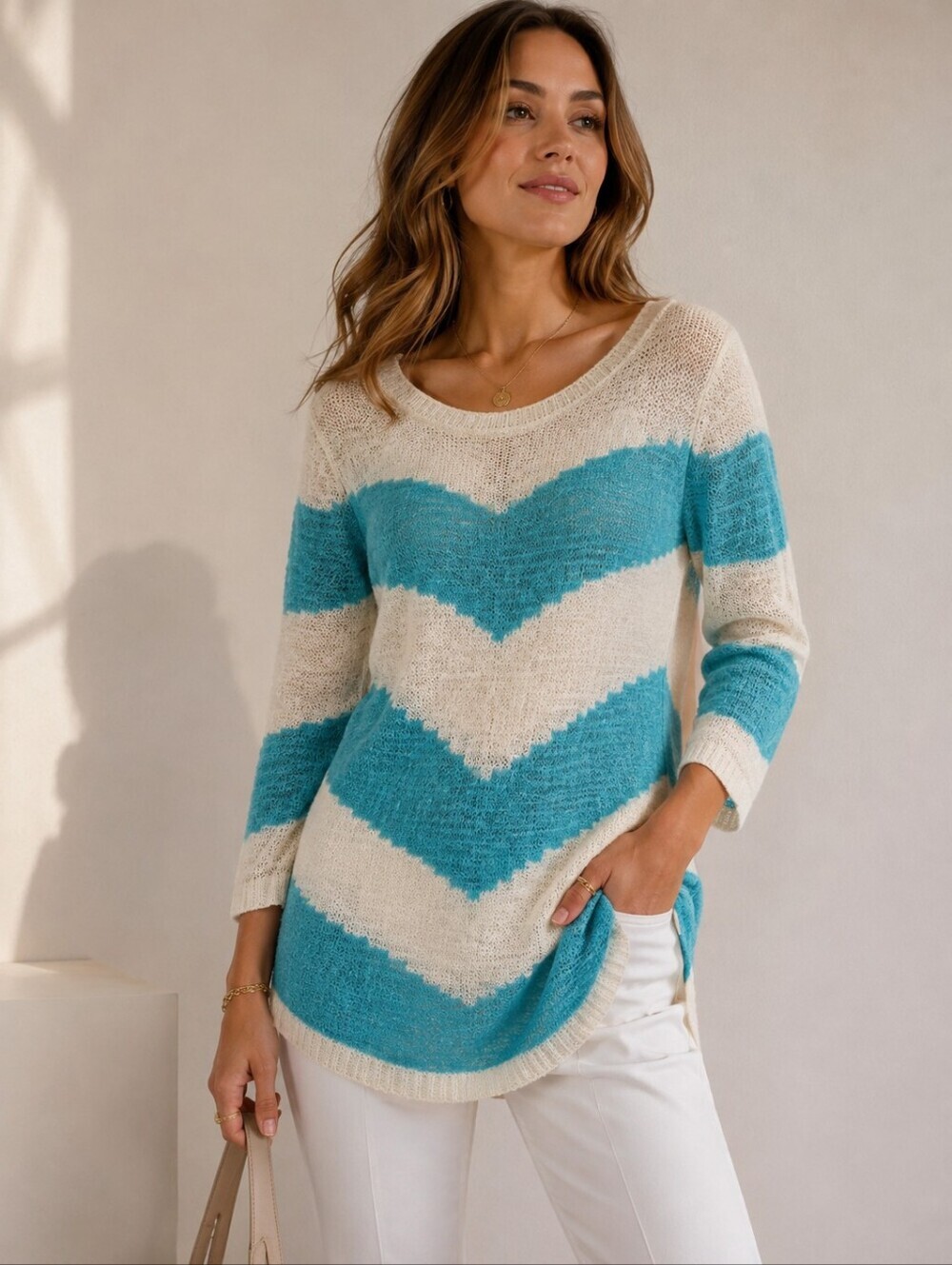 Parkhurst Knitted Stripped Sweater
